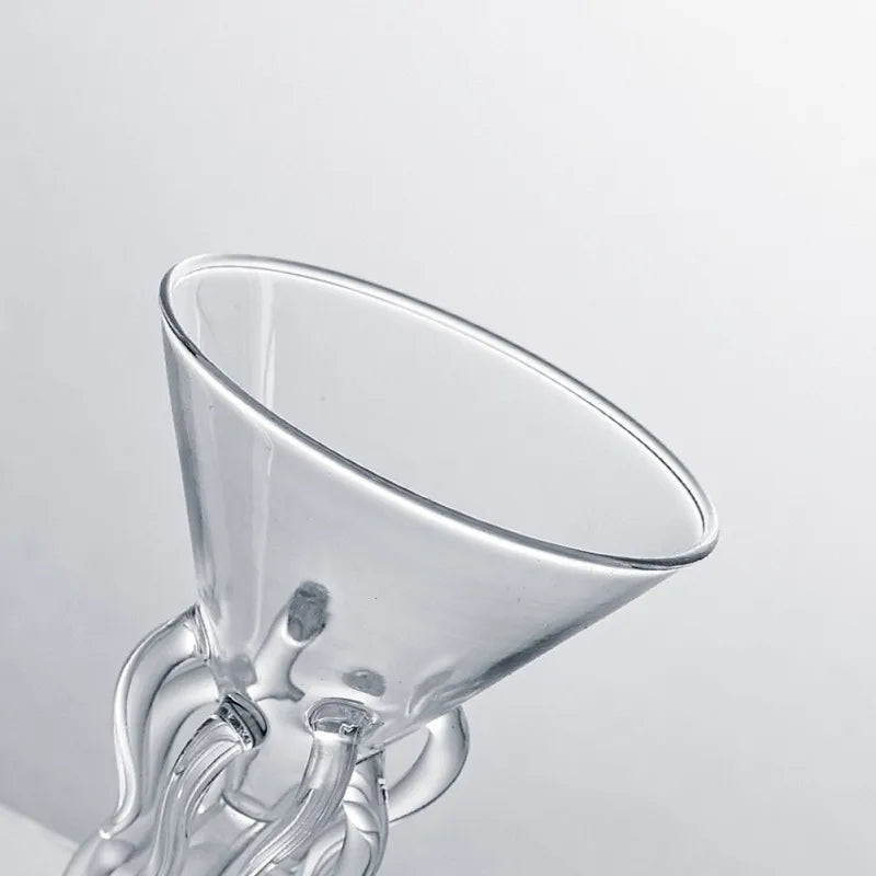 Transparent Lovely Creative Glass Party Cocktails Drink Glass Home Wine Glass Drinking Whiskey Champagne Goblet Cup