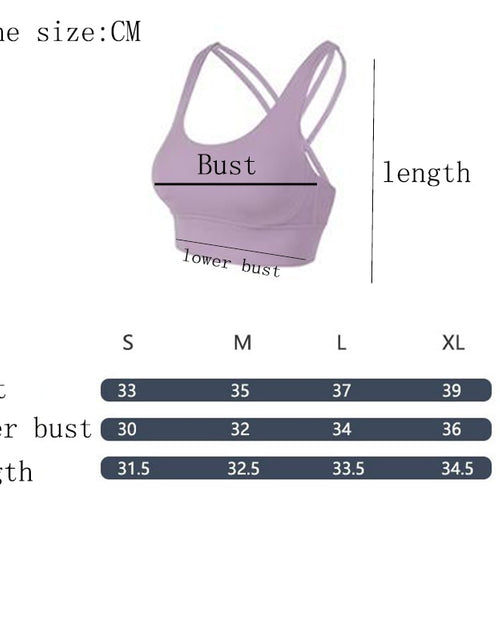 Load image into Gallery viewer, Soft Nude Sports Bra Back Cross Yoga Bra Push Up Shockproof Fitness Gym Fitness Bras Crop Tops Women Plain Yoga Workout Bras
