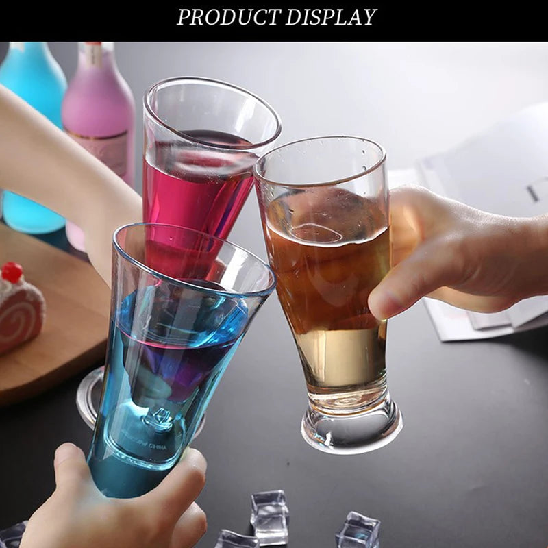Acrylic Cocktail Cup Unbreakable Wine Glass Home Wedding Party Bar Goblet Red Juice Wine Drinking Glasses Bar Tools