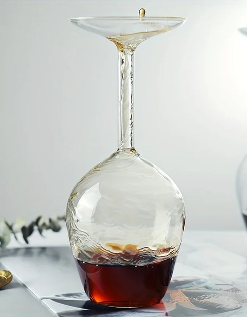 Load image into Gallery viewer, 1pc 13.5oz Upside Down Wine Glass for Scotch Whisky Cocktail Perfect for Bar Pub Restaurant and Home Use Glass Cup Kitchenware
