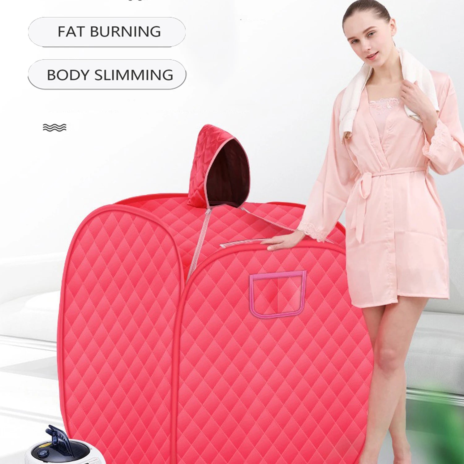 Portable Folding Steam Sauna SPA Room Tent Box without Steamer for One Person or Two People Weight Loss Full Body Slimming