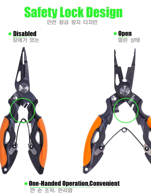 Load image into Gallery viewer, New Multifunctional Fishing Pliers Accessories 420 Stainless Steel Body Scissors Line Cutter Hooks Remover Outdoor Fishing Tools
