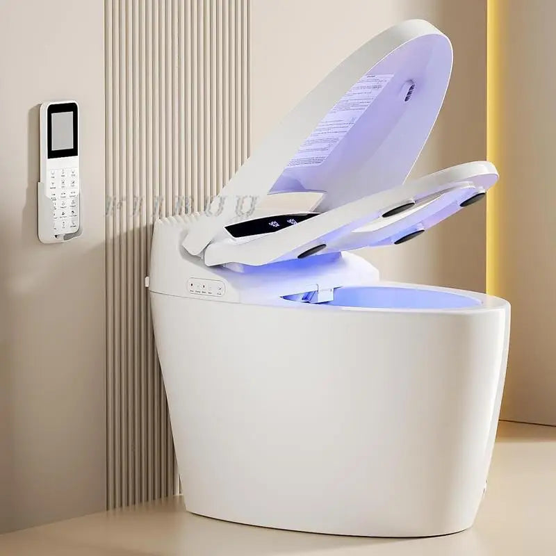 Intelligent Toilet One Piece Water Saving Electric Smart Toilet Heated Seat Night Light Dual-Flush Elongated Household Toilet
