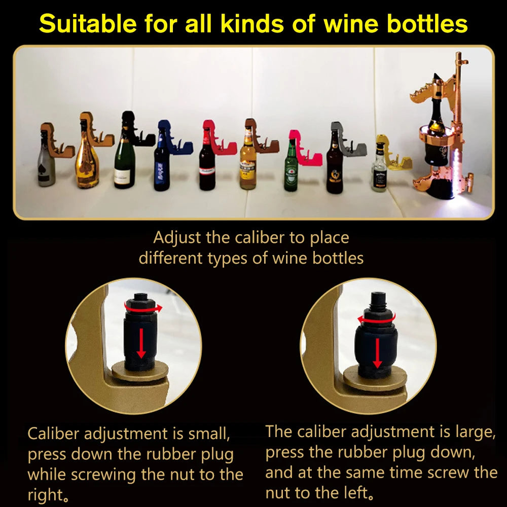 Beer Gun Champagne Spray Gun Wine bottle Stopper Wine Dispenser Bar Accessories Football Party Gift