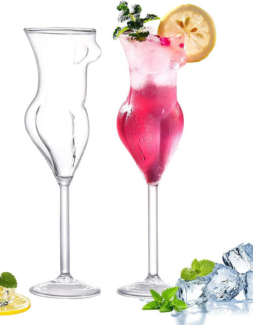 Load image into Gallery viewer, Wine Glass Goblet Body Shape Cocktail Glass Creative Women Body Shaped Glass Champagne Goblet for Home Party Bar Club
