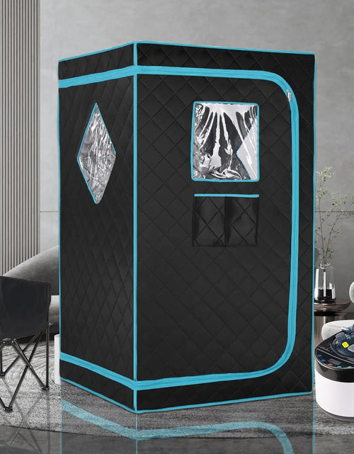 Load image into Gallery viewer, 난방 Full Size Portable Steam Saunas for Home Spa Full Body Sauna Tent for Relaxation with Foldable Chair and 4L Sauna Generator
