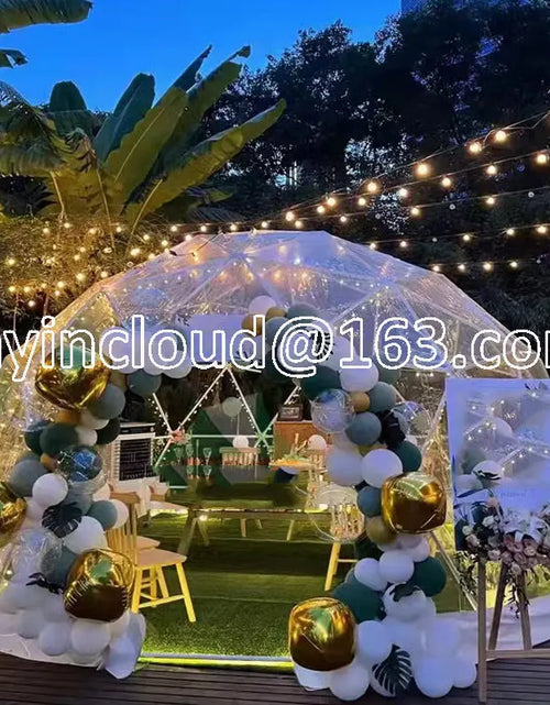 Load image into Gallery viewer, Outdoor transparent crystal inflatable luxury wedding hotel bubble sphere balloon yurt tent tents for events outdoor rent sale
