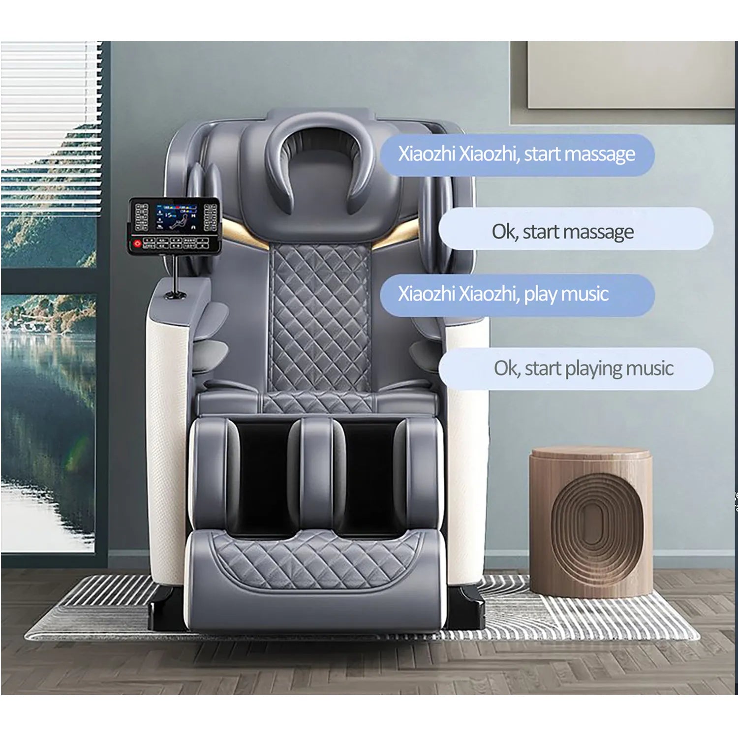 Luxury Electric Leisure Massage Chair Zero Gravity Intelligent Full Body Multi-Function Bluetooth Music U-Shaped Pillow+Shortcut