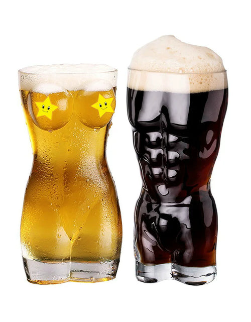 Load image into Gallery viewer, Tiktok Thickened Set Personalized Human Body Oversized Beer Steins
