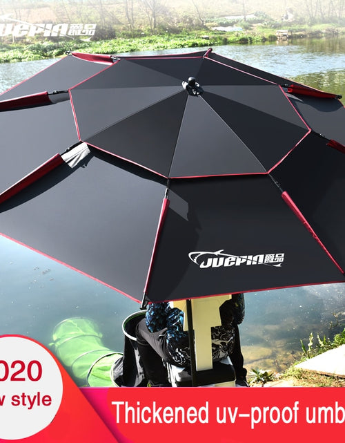 Load image into Gallery viewer, Beach Fishing Folding Umbrella Outdoor Rain-proof Sunscreen Anti-UV Sunshade Camping Awning Portable Waterproof Tarp
