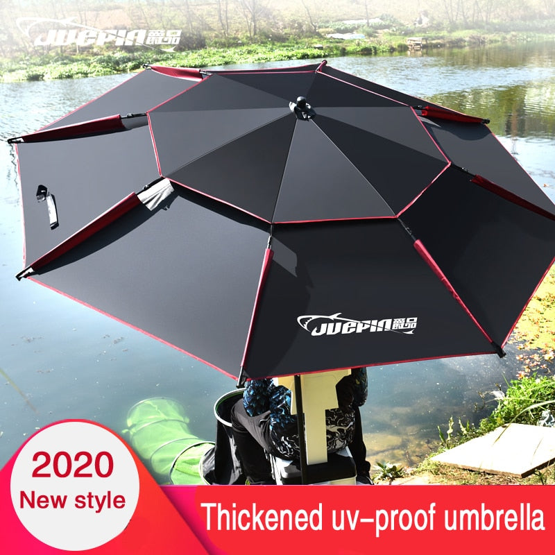 Beach Fishing Folding Umbrella Outdoor Rain-proof Sunscreen Anti-UV Sunshade Camping Awning Portable Waterproof Tarp