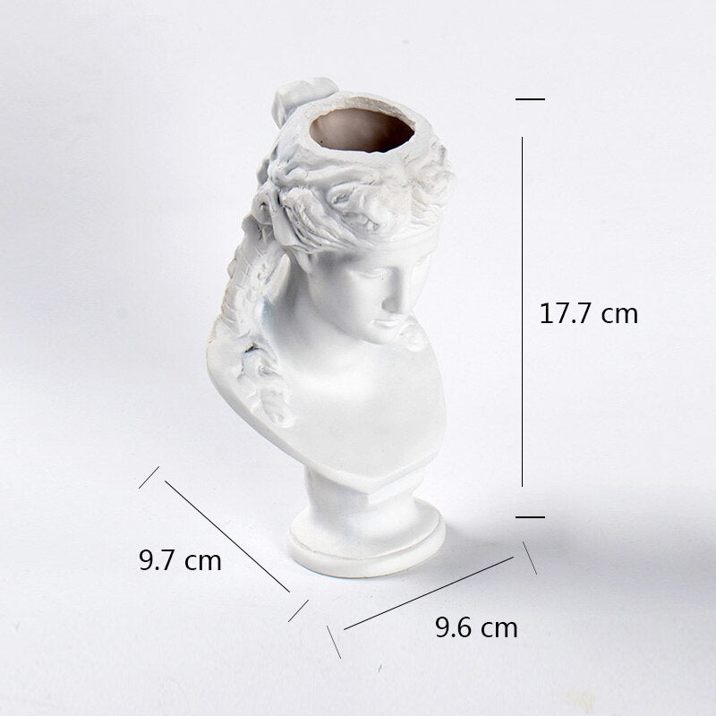 Big Silicone Mold for Concrete Planter Handmade Cement Sculpture  Flowerpot Mould for Home Decoration Tool