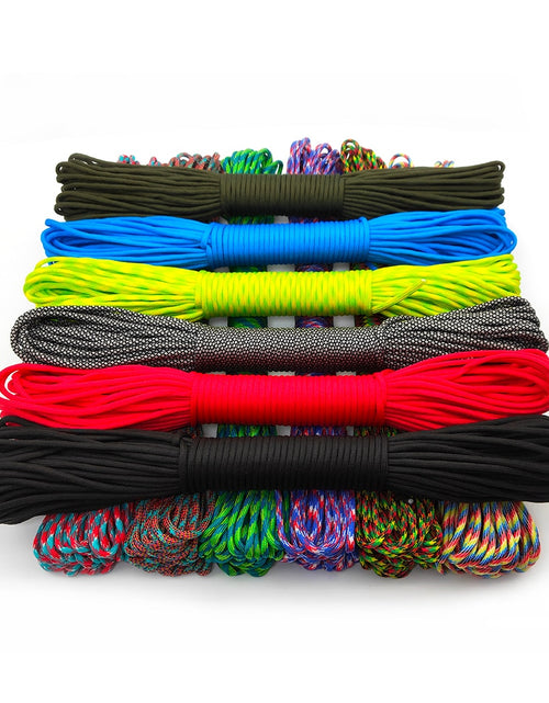 Load image into Gallery viewer, 31 Meters Dia.4mm 9 stand Cores Paracord for Survival Parachute Cord Lanyard Camping Climbing Camping Rope Hiking Clothesline

