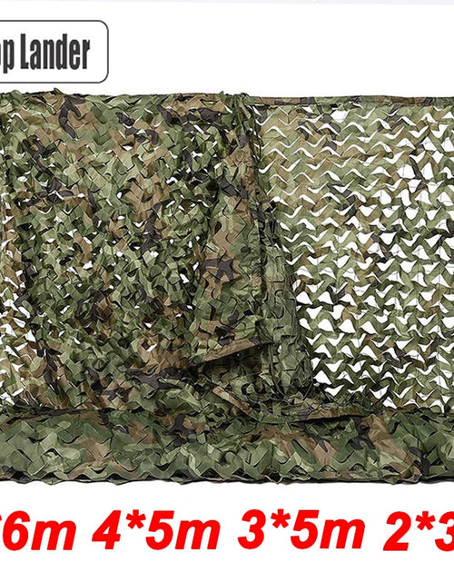 Load image into Gallery viewer, 4x5m 2x3m Military Camouflage Net Camo Netting Army Nets Shade Mesh Hunting Garden Car Outdoor Camping Sun Shelter Tent
