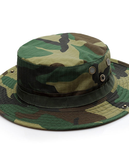 Load image into Gallery viewer, US Army Camouflage BOONIE HAT Thicken Military Tactical Cap Hunting Hiking Climbing Camping MULTICAM HAT 20 Color KA056

