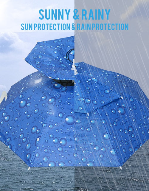 Load image into Gallery viewer, Foldable Sunscreen Umbrella Hat Outdoor Beach Travel Sport Hat Hiking Camping Fishing Cap Double Layer Headwear Camouflage
