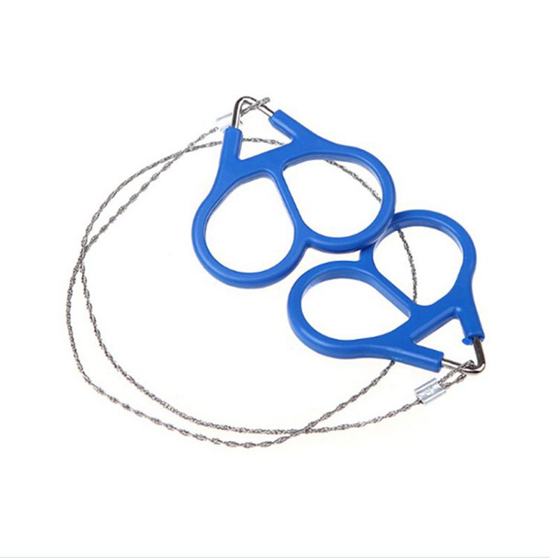 Ring Steel Wire Saw Scroll Plastic Emergency Hand Chain saw Chain Rope Saw Hunting Camping Hiking Travel Survival Tool 1Pcs