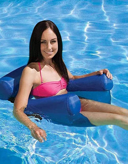 Load image into Gallery viewer, PVC Summer Inflatable Foldable Floating Row Swimming Pool Water Hammock Air Mattresses Bed Beach Water Sports Lounger Chair
