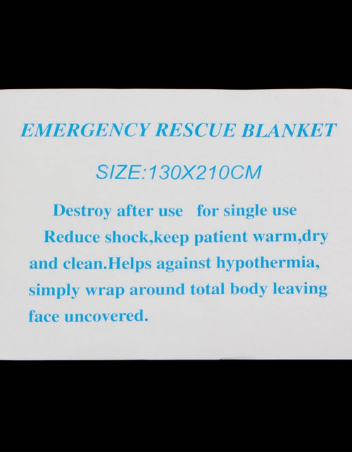 Load image into Gallery viewer, Waterproof Disposable Outdoor Survival Emergency Survival Rescue Space 210*130CM Foil First Aid Foil Thermal Blanket Accessory
