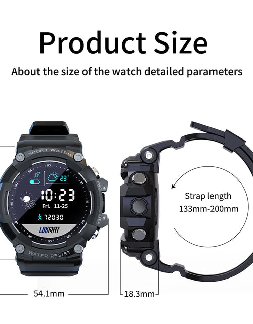 Load image into Gallery viewer, LOKMAT ATTACK 2 Smart Watch Fitness Tracker Full Touch Screen Global Heart Rate Monitor Sport Smartwatch Men For Android ios
