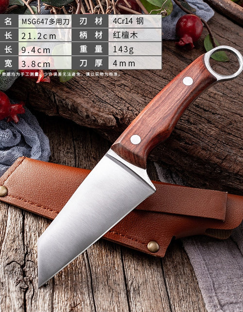 Load image into Gallery viewer, Fishing Hunting Knife Meat Cleaver Outdoor Camping Survival Tools Fruit Vegetable Cutter Utility Butcher Knives
