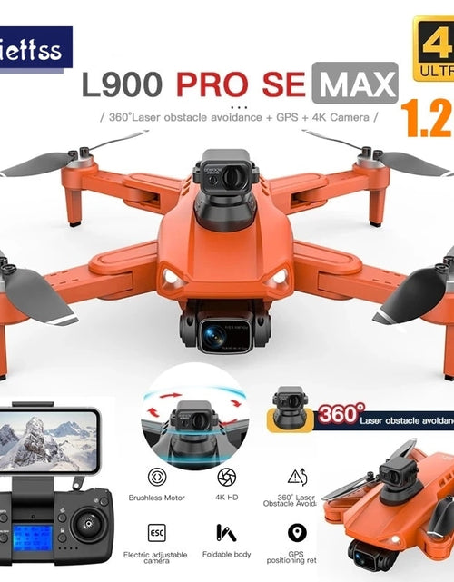 Load image into Gallery viewer, Professional L900 Pro SE MAX Drone GPS 4K WIFI FPV Camera 360° Obstacle Avoidance Brushless Motor RC Quadcopter Mini Dron Toy

