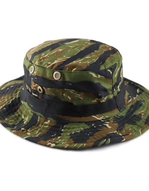 Load image into Gallery viewer, US Army Camouflage BOONIE HAT Thicken Military Tactical Cap Hunting Hiking Climbing Camping MULTICAM HAT 20 Color KA056
