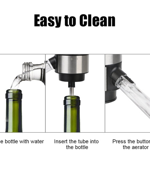 Load image into Gallery viewer, Aerator Pourer Dispenser With Base Quick Sobering Automatic Wine Decanter Electric Wine Decanter For Bar Party Kitchen
