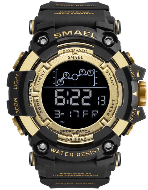 Load image into Gallery viewer, Mens Watch Military Water resistant SMAEL Sport watch Army led Digital wrist Stopwatches for male 1802 relogio masculino Watches
