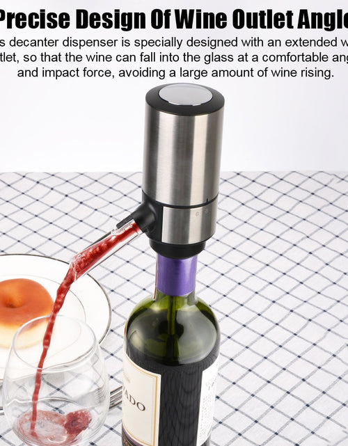 Load image into Gallery viewer, Aerator Pourer Dispenser With Base Quick Sobering Automatic Wine Decanter Electric Wine Decanter For Bar Party Kitchen
