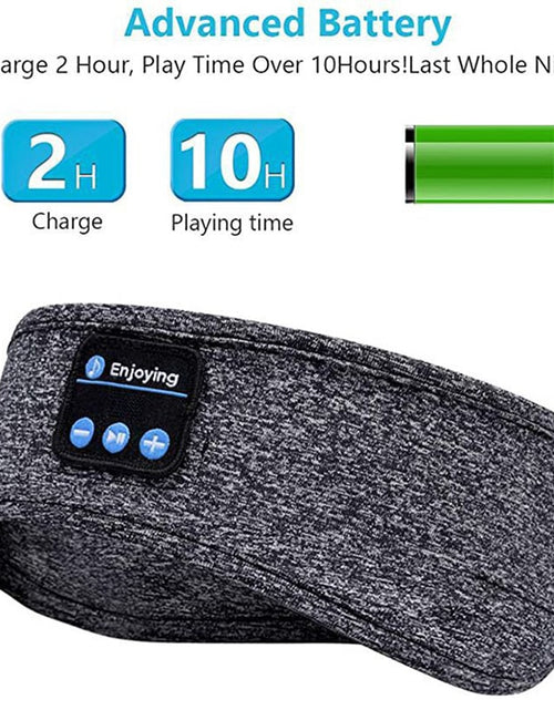Load image into Gallery viewer, Sleep Mask Bluetooth Sleeping Headphones Headband Thin Soft Elastic Comfortable Wireless Music Headset Eye Mask For Side Sleeper
