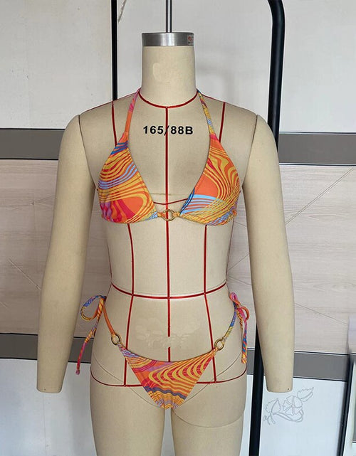Load image into Gallery viewer, Para Praia Sexy Brazilian Bikini 2023 Three Piece Swimsuit with Long Sleeve Dress Thong Swimwear Women Biquini Beachwear
