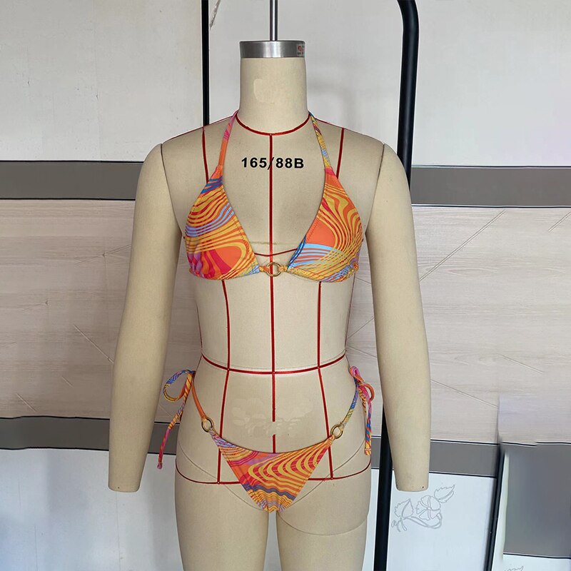 Para Praia Sexy Brazilian Bikini 2023 Three Piece Swimsuit with Long Sleeve Dress Thong Swimwear Women Biquini Beachwear
