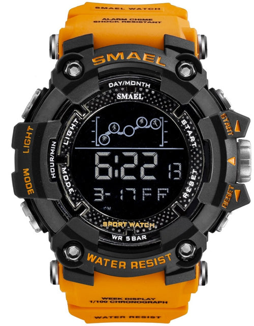 Load image into Gallery viewer, Mens Watch Military Water resistant SMAEL Sport watch Army led Digital wrist Stopwatches for male 1802 relogio masculino Watches
