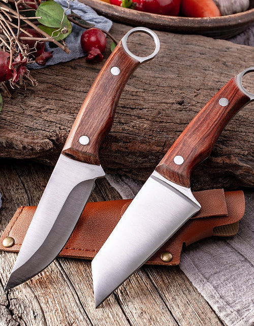 Load image into Gallery viewer, Fishing Hunting Knife Meat Cleaver Outdoor Camping Survival Tools Fruit Vegetable Cutter Utility Butcher Knives
