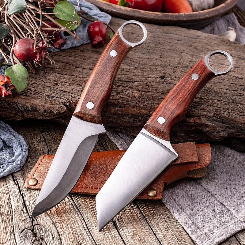 Fishing Hunting Knife Meat Cleaver Outdoor Camping Survival Tools Fruit Vegetable Cutter Utility Butcher Knives